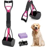 Asfasfq - hyaidertech pelle ramasse - crottes pliable pour chien et chat pet long manche pooper scooper, ...