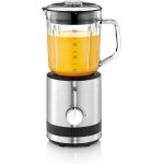 Asfasfq - kitchenminis blender mixeur, bol en verre 0. 8 l, 400 w, cromargan 18 / 10, lame inox  6 ailettes, ...