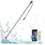 Asfasfq - led lampe cascade aquarium d'clairage ip68 etanche avec tlcommande, umire de bassin de ...