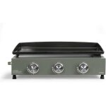 Asfasfq - livoo - plancha gaz 3 brleurs doc234 - puissance totale de 7, 5 kw, 62 x 34, 5 cm de cuisson, ...