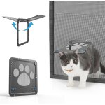 Asfasfq - namsan chatiere pour moustiquaire facile a installer la libert de chat verrouillable moustiquaire ...