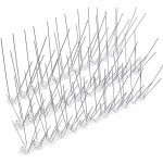 Asfasfq - onece pic anti pigeon 3. 3 mtres en acier inoxydable & base en plastique souple, 10 pices ...