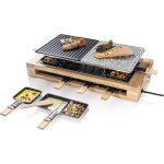Asfasfq - raclette grill xl, appareil  raclette lectrique jusqu' 8 personnes avec pierre naturelle ...
