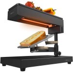 Asfasfq - raclette traditionnelle cheese&grill 6000 black. puissance de 600w, fonction gril, acier inox, ...