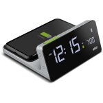 Asfasfq - rveil numrique de avec cran lcd va, bloc de charge rapide sans fil qi 10w, rglage automatique ...