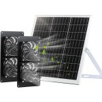 Asfasfq - ventilateur solaire ip65 rsistant aux intempries avec panneau solaire de 20 w et ventilateur ...