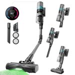 Aspirateur balai sans fil proscenic p16, 550w / 50 kpa / 55 min, tube pliable, technologie greeneye, ...