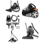 Aspirateur design sans sac 700 w capacit� de poussi�re 3l brosse parquet - combi brosse rayon d'action: ...