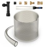 Aspirateur a gravier pour aquarium - duoku - tuyau en pvc de 15, 2 m - aspirateur pour siphon, 3 types ...