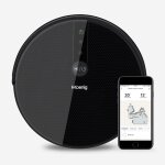 Aspirateur robot de 0, 35l avec fonction wifi et contr�le a distance noir