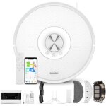 Aspirateur robot laveur sencor srv 9350wh - 4000 pa - 200 min - 65 db - blanc