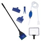 Aspirateur a siphon professionnel pour aquariums - outil facile de changement et d'entretien de l'eau ...