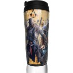 Assassin's creed coffee mug water cup travel mug reusable leak proof with lid for 350 ml(cup bottom thickened ...