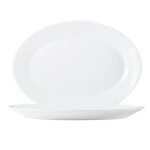 Assiette arcoroc - 25251 - hotel blanc uni 6 assiettes plates ovale Assiette arcoroc - 25251 - hotel blanc uni 6 assiettes plates ovale