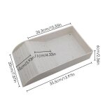 Assiette carre multi - usage pour aquarium, tortue, alimentation tary, bol d'eau et de nourriture pour ...