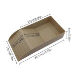 Assiette carre multi - usage pour aquarium, tortue, alimentation tary, bol d'eau et de nourriture pour ...