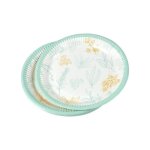 Assiettes en carton - aromates - set de 10 - diam�tre 18 cm - emballage sans plastique - couleur bleu ...