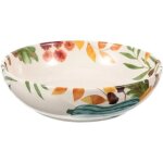 Assiette en c�ramique citrouille motif automnal 20 cm orange, finition brillante, empilable, pour salades ...
