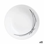 Assiette creuse arcopal domitille bicolore verre (20 cm) (12 units)