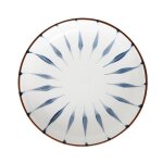 Assiette creuse color�e peinte a la main de 20 cm ¿ vaisselle polyvalente et empilable pour desserts, ...