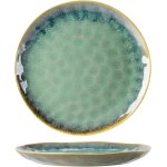 Assiettes creuses en porcelaine bleue � set de 4
