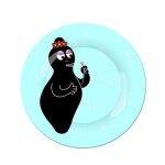 Assiette a dessert barbamama bleu - petit jour Assiette a dessert barbamama bleu - petit jour