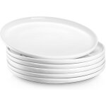 Assiettes a dessert blanches 21, 5 cm � lot de 6