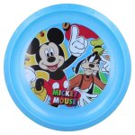 Assiette a dessert (bleu) - mickey mouse