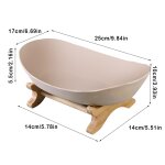 Assiette a dessert en bois a trois niveaux, double couche, salon moderne, filet a collation, assiette ...