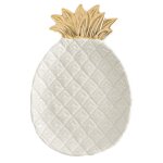 Assiette a dessert en c�ramique nordique, feuille d'arbre or, boucles d'oreilles, bijoux de fruits, d�coration ...