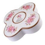 Assiette a dessert en forme de fleur, 1 pièce, pratique, pour le service alimentaire a domicile Assiette a dessert en forme de fleur, 1 pièce, pratique, pour le service alimentaire a domicile