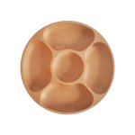Assiette a dessert fruits secs en bois, plateau de table rond, prsentoir a gteaux, dcoration de fte ...