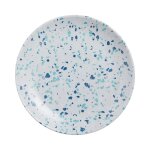 Assiette a dessert grise 19cm venizia - luminarc - verre opale extra r�sistant