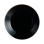 Assiette dessert harena noir - luminarc - verre tremp� extra r�sistant
