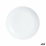 Assiette a dessert luminarc diwali blanc verre 19 cm (24 units)