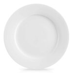 Assiette a dessert en porcelaine blanche, passe au lave - vaisselle et au micro - ondes
