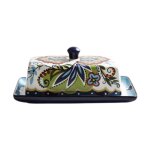 Assiette a dessert en porcelaine pour fromage et beurre cuisine verte 250 g