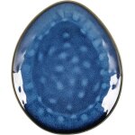 Assiette a dessert en porcelaine, assiettes plate - 20 x 17 cm pour 4 personnes, service de table service ...