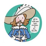 Assiette a dessert prince enfant pas mon couteau a la bouche - petit jour paris