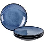Assiette a dessert ronde, service de table en grs glaure pour 4 personnes, assiettes a dner / assiette ...
