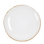 Assiette de diner en c�ramique blanc d26, 5
