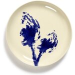 Assiette feast ottolenghi blanc artichaut bleu fonc� s - serax