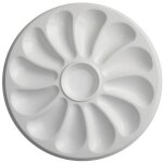 Assiettes a huitres 12 compartiments + 1 pour le citron, sauce. fabrication française diamètre 30. 5 ... Assiettes a huitres 12 compartiments + 1 pour le citron, sauce. fabrication française diamètre 30. 5 ...