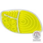 Assiette a lécher - trixie - ovale 28x21cm - jaune - plastique - pour chien Assiette a lécher - trixie - ovale 28x21cm - jaune - plastique - pour chien