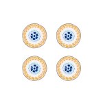 Assiette napoli Ø20cm - 4 pices - agrume