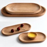 Assiette naren bois de style japonais, assiette de service, tasse a th, plateaux s / 05 er, assiette ...