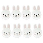 Assiette en papier jetable, ecologique, crer une atmosphre utile, joli style lapin, tasse d'eau, dcor ...
