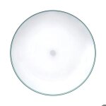 Assiette plate 25cm collection pastel bleu petrole