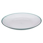 Assiette plate 25cm collection pastel bleu petrole