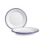 Assiette plate email blanca 28 cm